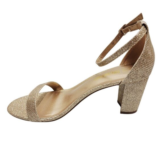 Dream Pairs Womens Glittery Block Heel Ankle Strap Sandals - Size 9 - Picture 10 of 13